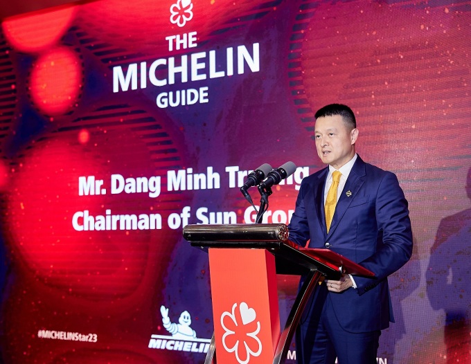 Ông Đặng Minh Trường - Chủ tịch HĐQT Tập đoàn Sun Group phát biểu tại buổi lễ. Ảnh: Sun Group