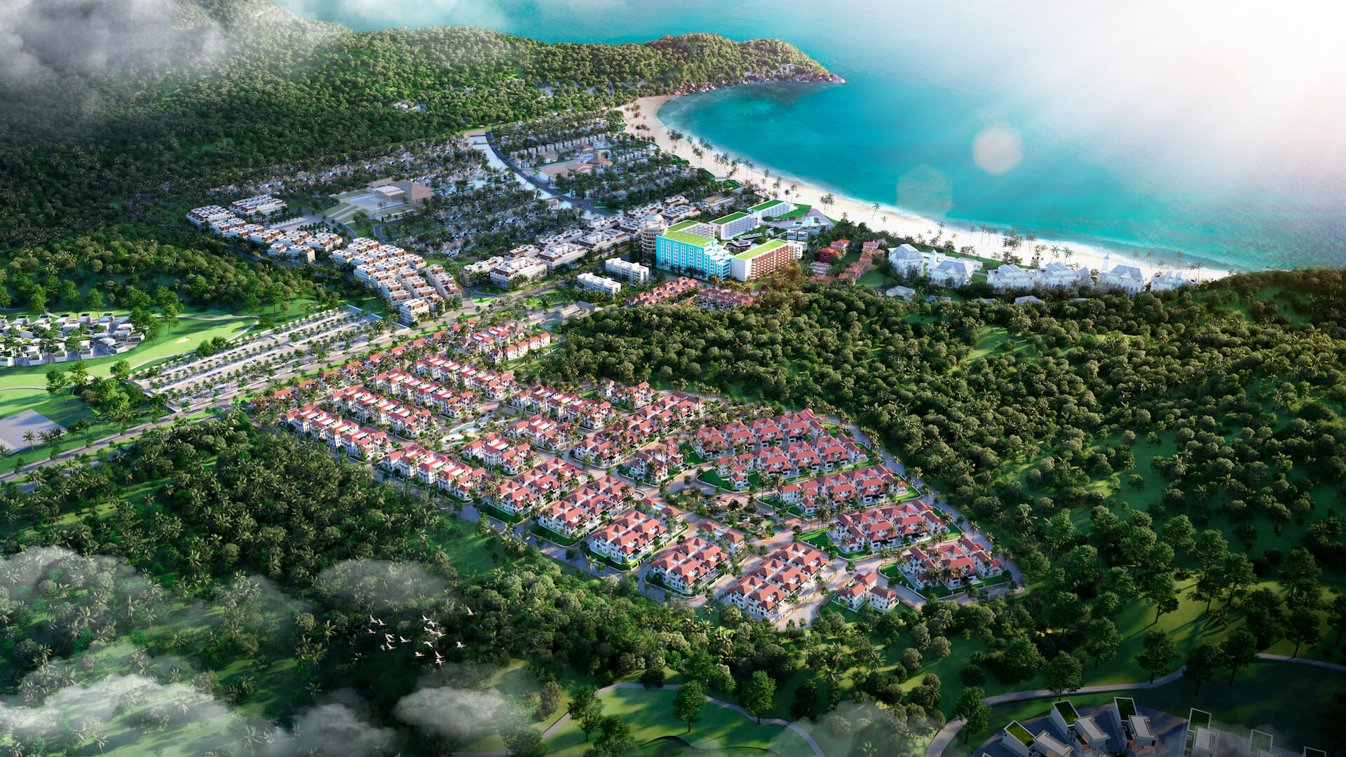 Phối cảnh tổng quan dự án biệt thự Sun Tropical Phú Quốc